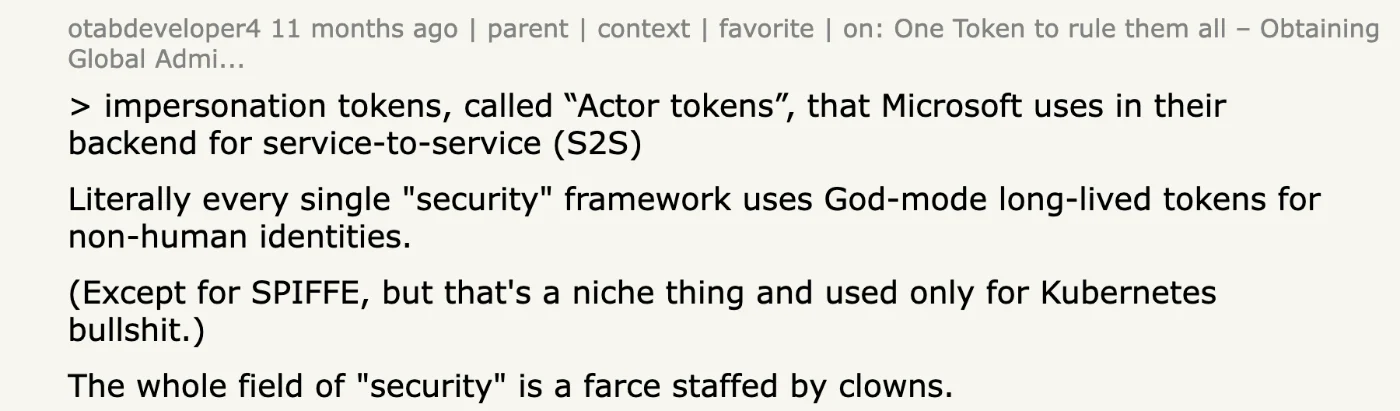 Hacker News comment by otabdeveloper4