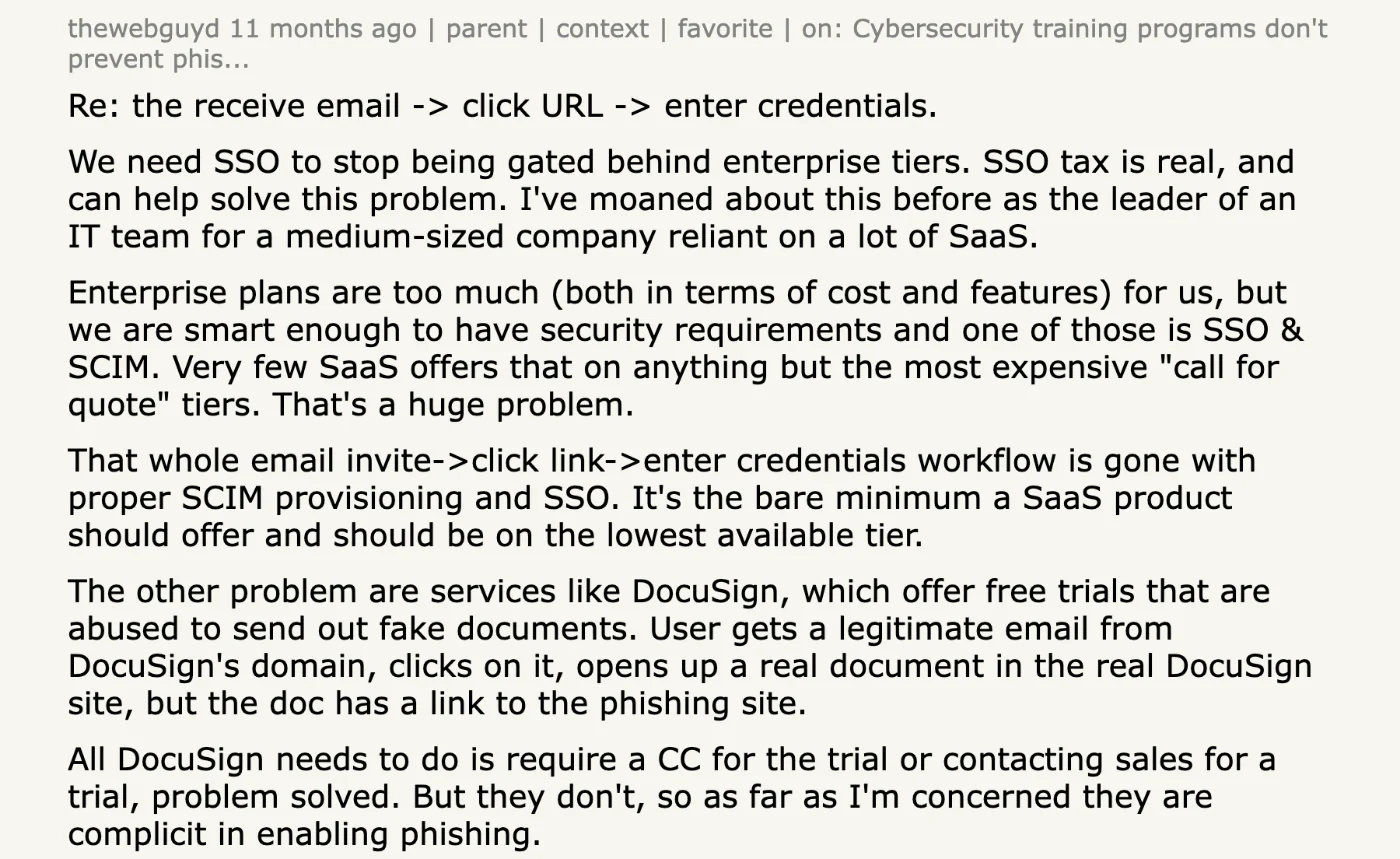 Hacker News comment by thewebguyd