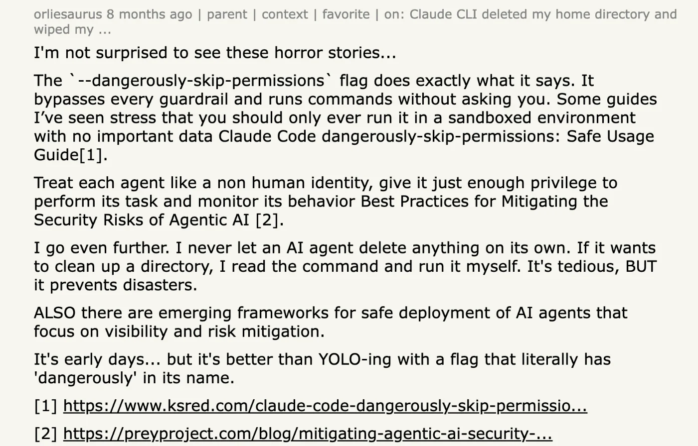 Hacker News comment by orliesaurus