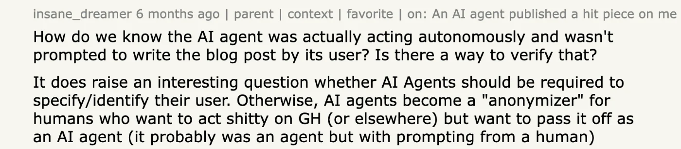 Hacker News comment by insane_dreamer